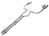 AWE 2024 Ford Mustang GT Fastback S650 RWD Track Edition Cat-Back Exhaust w/ Quad Chrome Silver Tips