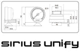GReddy Sirius Unify Turbo Boost Gauge Set (Sirius Meter w/Boost Pressure Sensor Set & Vision Displ)