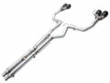 AWE 2024 Ford Mustang GT Fastback S650 RWD Track Edition Cat-Back Exhaust w/ Quad Diamond Black Tips
