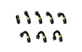 GReddy AN04 150 DEGREE HOSE END SWIVEL BLACK/GOLD ANODIZED