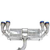 Invidia 2022+ Volkswagen Golf R MK8 76mm R400 Valved Cat Back Exhaust Rolled TI Tips