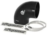 aFe Magnum FORCE Intake Coupling Kit (4 IN ID to 3-4/5 IN ID x 90 Deg.) Elbow Coupler - Black