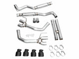 AWE 2024 Ford Mustang GT Fastback S650 RWD Track Edition Cat-Back Exhaust w/ Quad Diamond Black Tips
