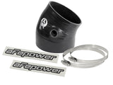 aFe Magnum FORCE Intake Coupling Kit (4-3/8 IN ID to 3-3/4 IN ID x 30 Deg.) Elbow Coupler - Black