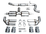 AWE Tuning 22-24 Audi 8Y S3 Touring Edition Exhaust - Chrome Silver Tips