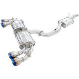 Invidia 2022+ Volkswagen Golf R MK8 76mm R400 Valved Cat Back Exhaust Rolled TI Tips