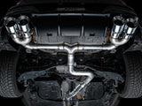 AWE Tuning MK8 Volkswagen Golf R 3in Track Edition Quad Exhaust - Chrome Silver Tips