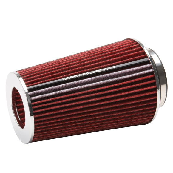 Edelbrock Air Filter Pro-Flo Series Conical 10In Tall Red/Chrome