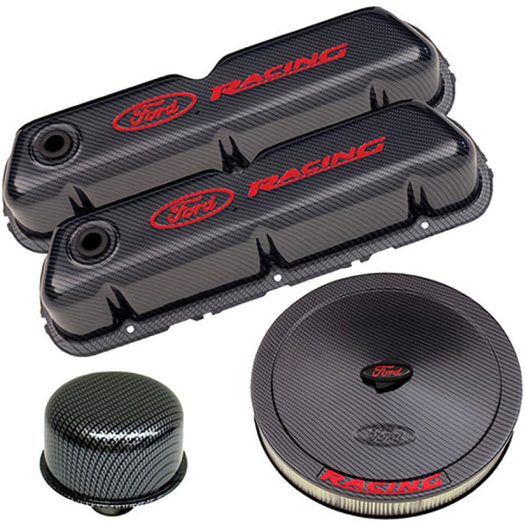Ford Tuning Kit Ford Racing Complete Dress Up Kit - Carbon Fiber Style Finish – Evolved ...