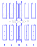 King Engine Bearings Ford V8 351ci 5.8L / 400ci 6.6L 16V (Size STDX Oversized) Main Bearing Set