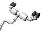 AWE Tuning MK8 Volkswagen Golf R 3in Touring Edition Quad Exhaust - Diamond Black Tips