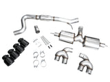 AWE Tuning MK8 Volkswagen Golf R 3in Touring Edition Quad Exhaust - Diamond Black Tips