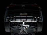 AWE Tuning MK8 Volkswagen Golf R 3in Track Edition Quad Exhaust - Chrome Silver Tips