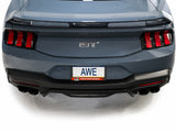 AWE 2024 Ford Mustang GT Fastback S650 RWD SwitchPath Cat-Back Exhaust w/ Quad Diamond Black Tips