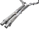 AWE 2024 Ford Mustang GT Fastback S650 RWD Track Edition Cat-Back Exhaust w/ Dual Chrome Silver Tips