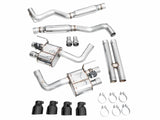 AWE 2024 Ford Mustang GT Fastback S650 RWD SwitchPath Cat-Back Exhaust w/ Quad Diamond Black Tips