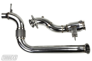 Turbo XS 2015+ Ford Mustang Ecoboost Downpipe w/ High Flow Catalytic Converter