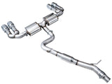 AWE Tuning 22-24 Audi 8Y S3 Touring Edition Exhaust - Chrome Silver Tips