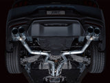 AWE 2024 Ford Mustang GT Fastback S650 RWD Track Edition Cat-Back Exhaust w/ Quad Chrome Silver Tips