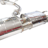 Invidia 2022+ Volkswagen Golf R MK8 76mm R400 Valved Cat Back Exhaust Rolled TI Tips