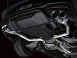 AWE 2024 Ford Mustang GT Fastback S650 RWD Track Edition Cat-Back Exhaust w/ Quad Chrome Silver Tips