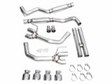 AWE 2024 Ford Mustang GT Fastback S650 RWD Track Edition Cat-Back Exhaust w/ Quad Chrome Silver Tips