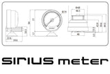 GReddy Sirius Meter - Turbo Boost 74mm Analog Display Gauge (w/Boost Sensor & Harness Set)