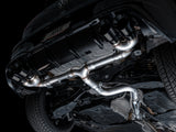 AWE Tuning MK8 Volkswagen Golf R 3in Track Edition Quad Exhaust - Diamond Black Tips