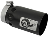 aFe Rebel XD Series Universal Exhaust Tip 4 IN Inlet x 5 IN Outlet x 10 IN L- Black Right Side Exit