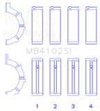 King Engine Bearings Chrysler 226 (3.7L) (Size +0.75mm) Main Bearing Set