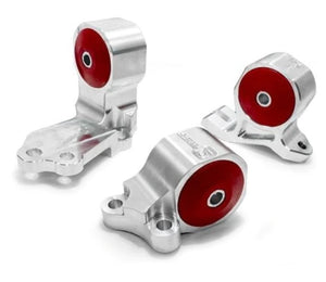 Innovative 88-91 Civic B-Series Silver Aluminum Mounts Solid Bushings (Cable to Hydro Conversion)