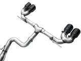 AWE Tuning MK8 Volkswagen Golf R 3in Track Edition Quad Exhaust - Diamond Black Tips