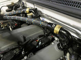 GReddy AN12 REUSABLE HOSE NYLON BRAIDED BLACK/GOLD/BLUE (PRICED PER FOOT)