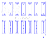 King Engine Bearings BMW M20/M50 2.0L/2.5L/2.7L Performance Main Bearing Set - Size STDX