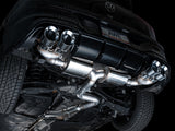 AWE Tuning MK8 Volkswagen Golf R 3in Touring Edition Quad Exhaust - Chrome Silver Tips