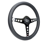 NRG Light Weight Gaming Steering Wheel - Driftz 350mm 3 Chrome Spokes Perforated Leather