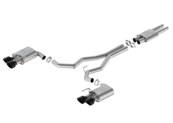Ford Racing 2024 Mustang Dark Horse 5.0L Cat-Back Sport Active Exhaust - Black Tip