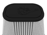 aFe Track Series Intake Pro DRY S Air Filter (6-1/8x4-1/8)IN F x(9-1/4x7-1/4)IN B x(6x4)IN Tx7-1/8IN