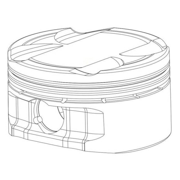 CP Piston & Ring for Nissan RB25DET - Bore (86mm) - Size (STD) - CR (8.5) - SINGLE PISTON