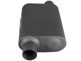 aFe Scorpion Replacement Alum Steel Muffler 2-1/2in In/Out Baffled Offset/Offset 13inL x10inW x4inH