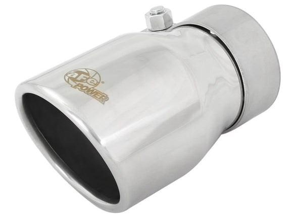aFe MACH Force-Xp 2.5in Inlet x 3-1/2in Outlet x 6in Length 2.5in 304 Stainless Steel Exhaust Tip