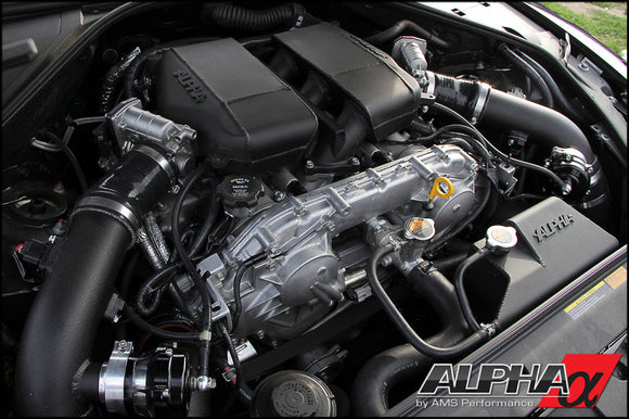 AMS Performance GT-R R35 Induction Kit w/Stock Turbos / Alpha I/C/Carbon Manifold/TB/TiAL Flanges