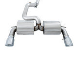 AWE Tuning Ford Focus RS Touring Edition Cat-Back Exhaust- Non-Resonated - Chrome Silver Tips