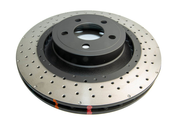 DBA 15-20 Ford Mustang GT (w/352mm Frt Rotor w/o Perf Pkg) Front 4000 Series Cross Drilled Rotor