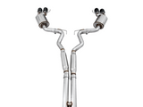 AWE Tuning 2018+ Ford Mustang GT (S550) Cat-Back Exhaust - Touring Edition (Quad Diamond Black Tips)