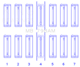 King Engine Bearings BMW M20B20-23-25-27/M50B25/M52B20-25-28 Main Bearing Set - Size STD