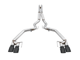 AWE Tuning 2018+ Ford Mustang GT (S550) Cat-Back Exhaust - Track Edition (Quad Diamond Black Tips)