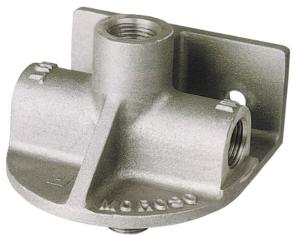 Moroso Chevrolet Big Block/Small Block Oil Filter Adapter - Remote Mount - Inlet Left/Outlet Right