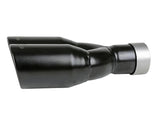 aFe MACH Force-Xp 409 Stainless Steel Clamp-on Exhaust Tip 2.5in Inlet 3.5in Outlet - Black
