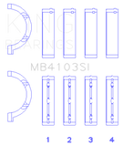 King Engine Bearings Chrysler 197 (Size .026) Crankshaft Main Bearings (Set of 4)